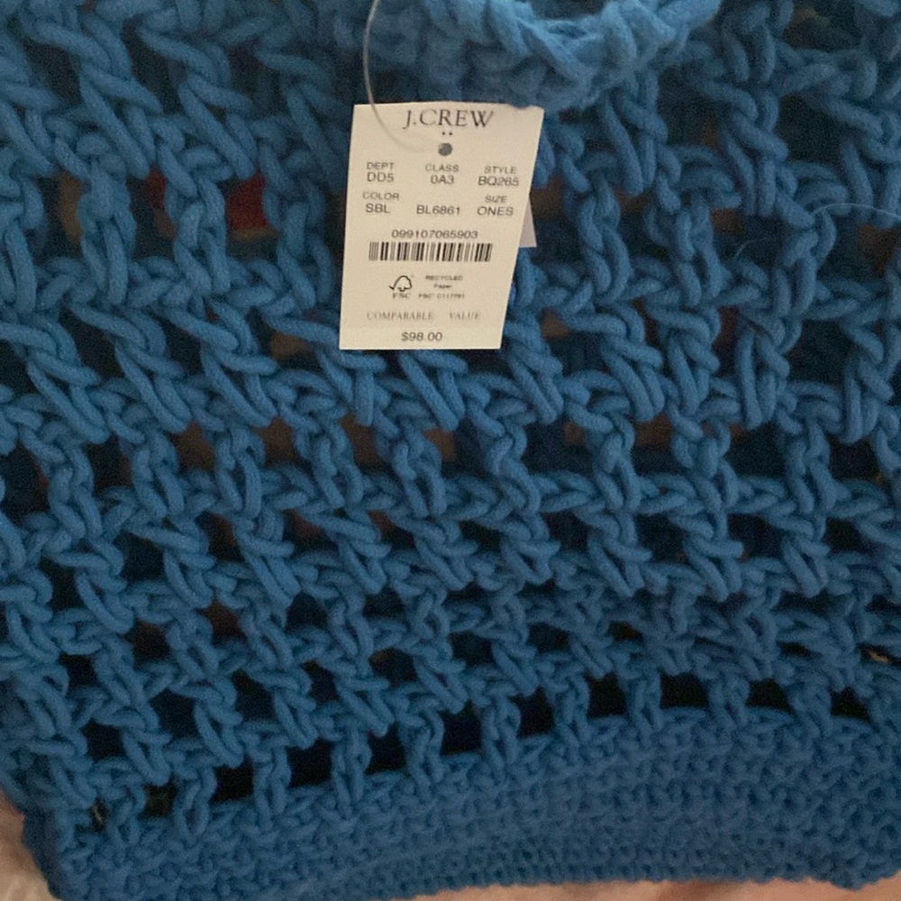 New blue shoulder bag